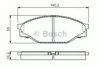 BOSCH 0 986 424 225 Brake Pad Set, disc brake